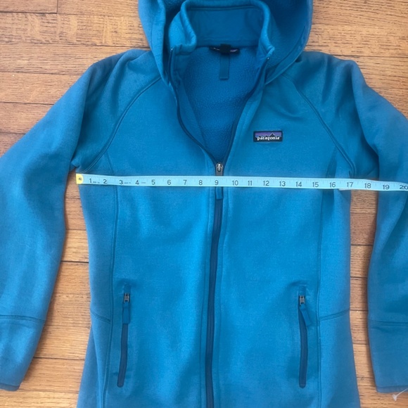 Patagonia Blue Tech Fleece Hoodie  Women's Jacket  Size Med - Picture 6 of 9